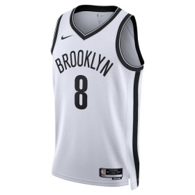 NBA Mænd Trøje Brooklyn Nets Patty Mills 8 2022-23 Nike Association Edition Hvid Swingman